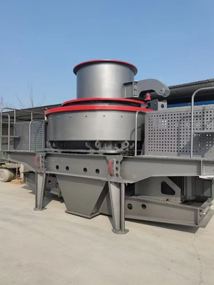 Pebble Granite Gravel Pionowa kruszarka udarowa 1360r / min Mobilna maszyna do robienia piasku