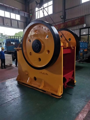 55Kw Hard Granite Small Rock Crushing Machine PE500 * 750 Yellow White