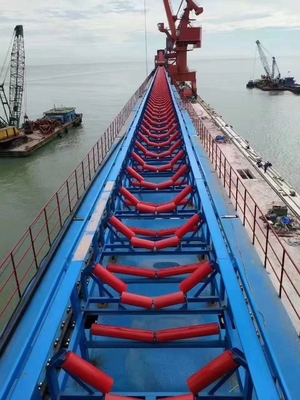 Przenośnik taśmowy do kamieniołomów i górnictwa 1200mm B500 Czarno-brązowy