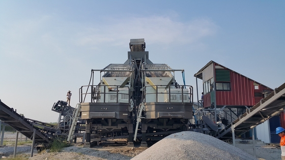 Mobilna kruszarka do bloków betonowych Kopalnia miedzi Ruda żelaza 130 TPH Kruszarki do cementu