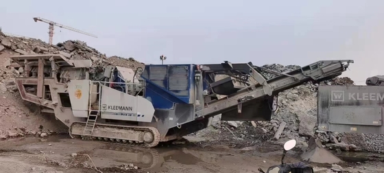 Portable Rock Używana mobilna kruszarka MR110 Z EVO2 montowana na gąsienicach wyprodukowana w 2018 r.