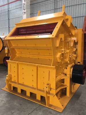 Żółta kruszarka udarowa do betonu 75Kw pionowa CE ISO, hydrauliczna kruszarka udarowa, przenośna kruszarka udarowa