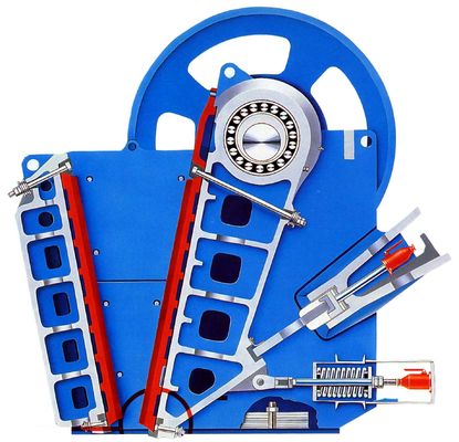 V Grawitacyjna pojedyncza przenośnik maszyna do kruszenia głównej szczęki